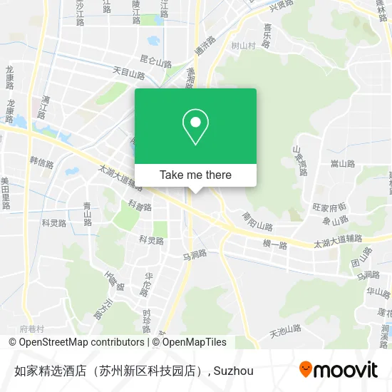 如家精选酒店（苏州新区科技园店） map