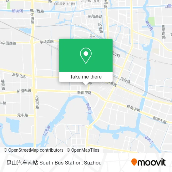 昆山汽车南站 South Bus Station map