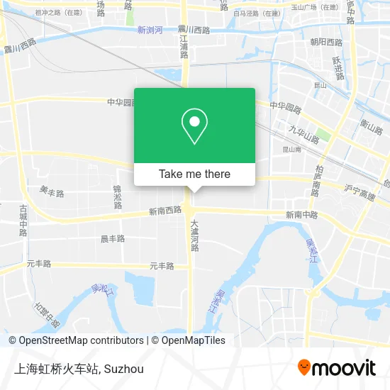 上海虹桥火车站 map