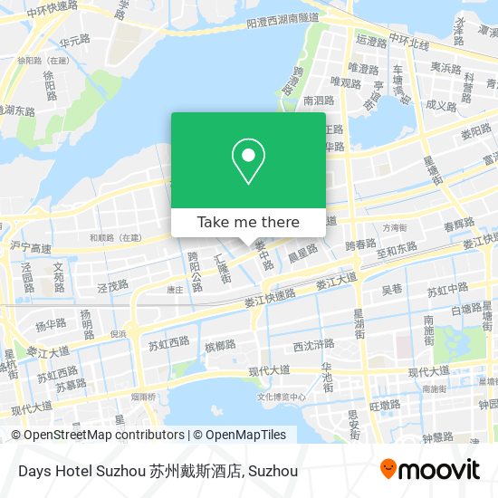 Days Hotel Suzhou 苏州戴斯酒店 map