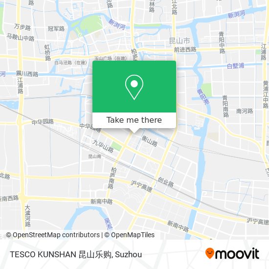 TESCO KUNSHAN 昆山乐购 map