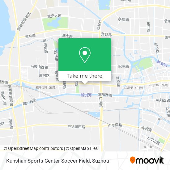 Kunshan Sports Center Soccer Field map