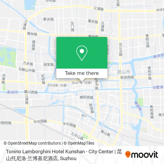 Tonino Lamborghini Hotel Kunshan - City Center | 昆山托尼洛·兰博基尼酒店 map