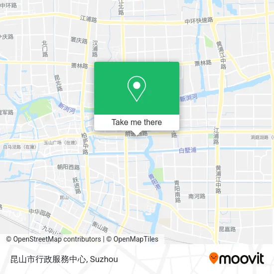 昆山市行政服務中心 map