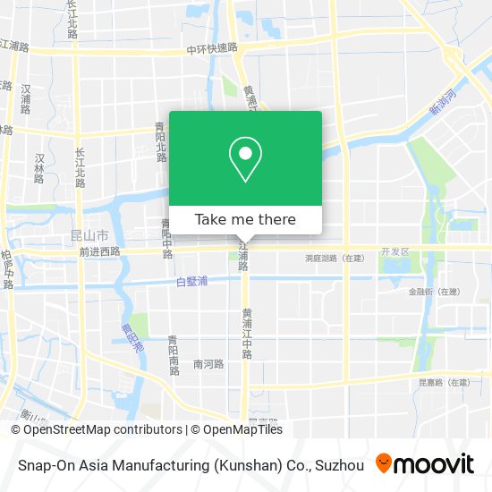 Snap-On Asia Manufacturing (Kunshan) Co. map