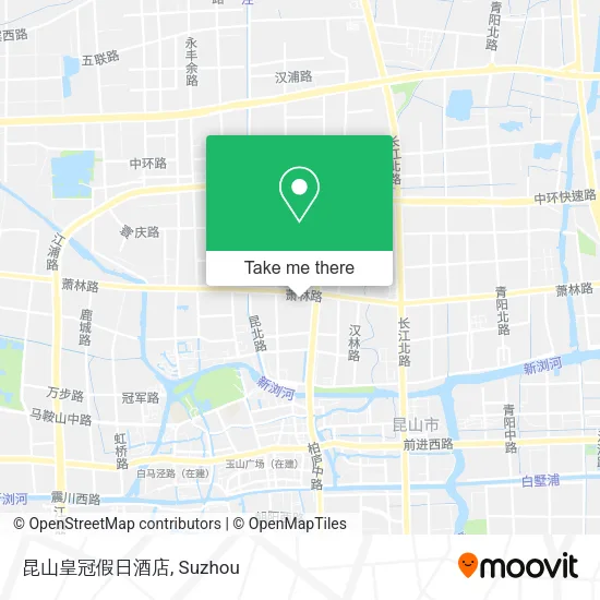 昆山皇冠假日酒店 map