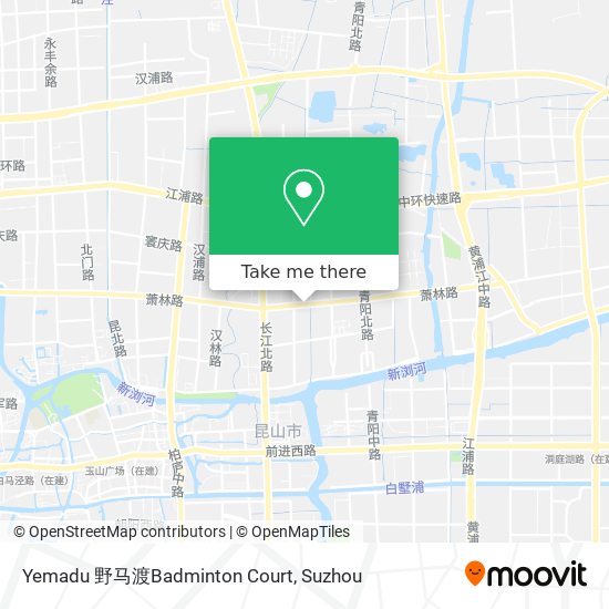 Yemadu 野马渡Badminton Court map