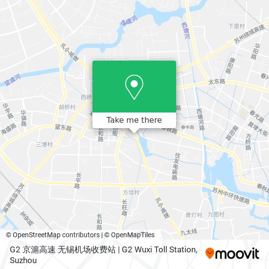G2 京滬高速 无锡机场收费站 | G2 Wuxi Toll Station map