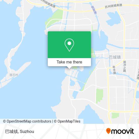 巴城镇 map