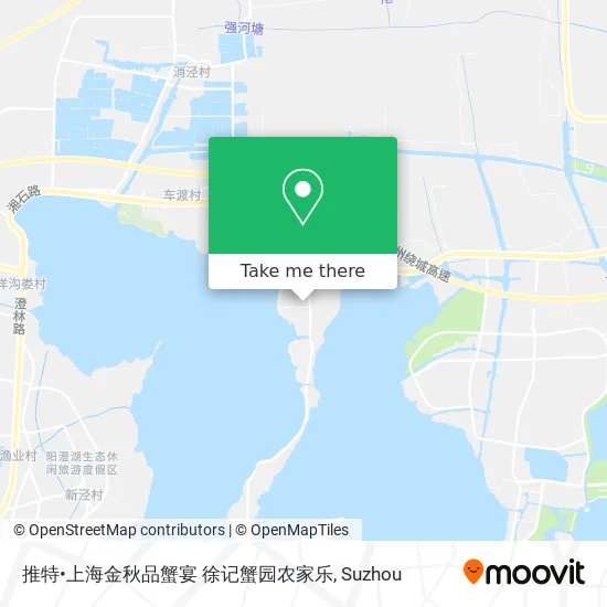 推特•上海金秋品蟹宴 徐记蟹园农家乐 map
