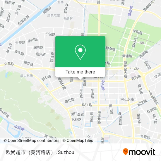 欧尚超市（黄河路店） map