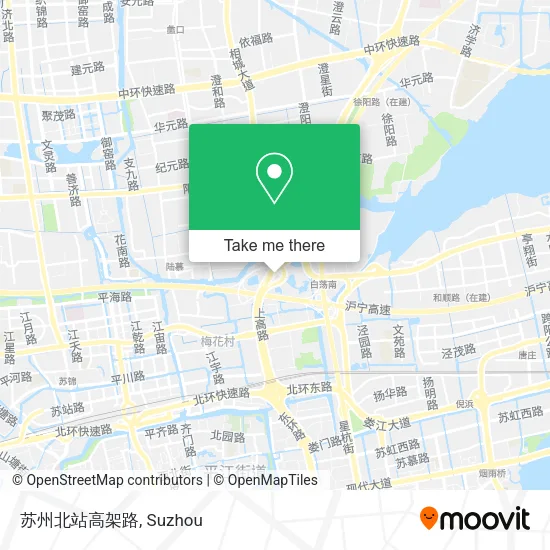 苏州北站高架路 map