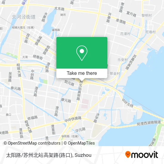太阳路/苏州北站高架路(路口) map