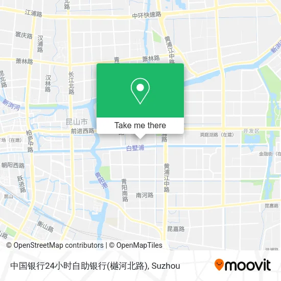 中国银行24小时自助银行(樾河北路) map