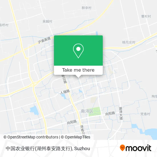 中国农业银行(湖州泰安路支行) map