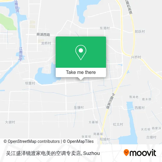 吴江盛泽镜渡家电美的空调专卖店 map