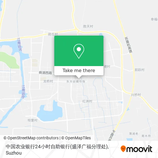 中国农业银行24小时自助银行(盛泽广福分理处) map