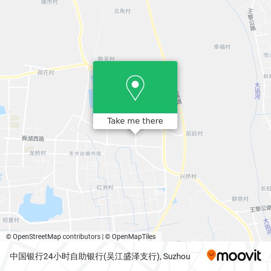 中国银行24小时自助银行(吴江盛泽支行) map