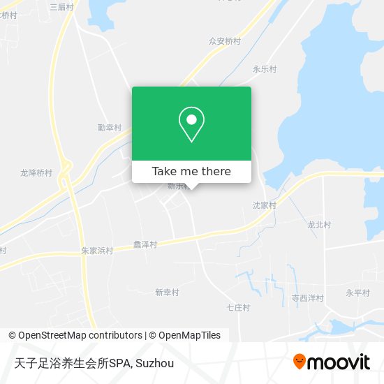 天子足浴养生会所SPA map