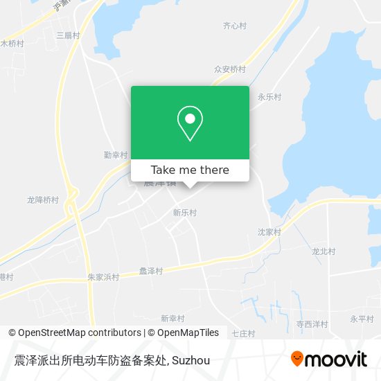 震泽派出所电动车防盗备案处 map