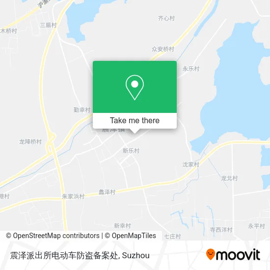 震泽派出所电动车防盗备案处 map