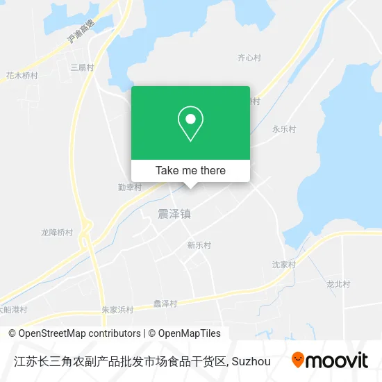 江苏长三角农副产品批发市场食品干货区 map