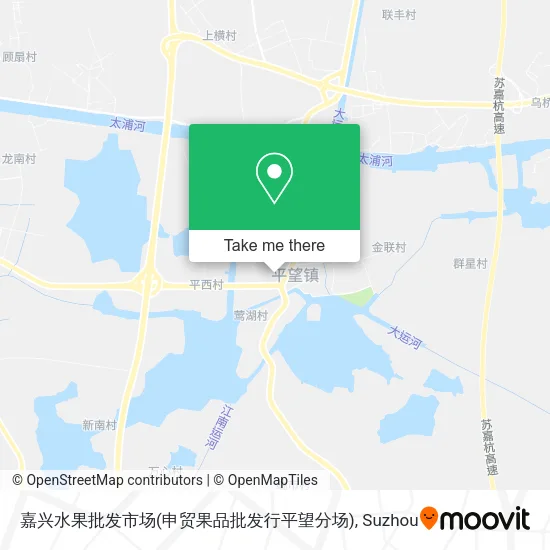 嘉兴水果批发市场(申贸果品批发行平望分场) map