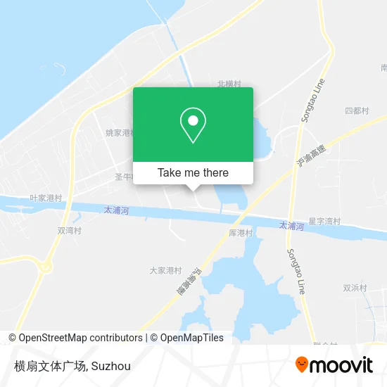 横扇文体广场 map