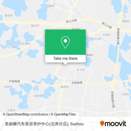 美丽狮汽车美容养护中心(北厍分店) map