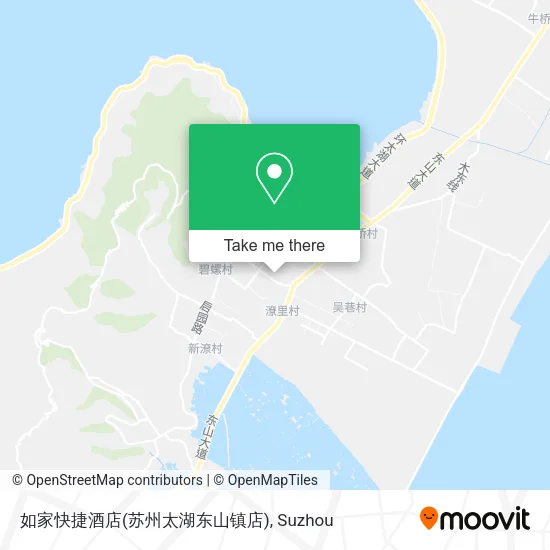 如家快捷酒店(苏州太湖东山镇店) map