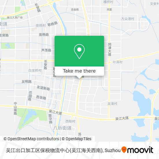 吴江出口加工区保税物流中心(吴江海关西南) map