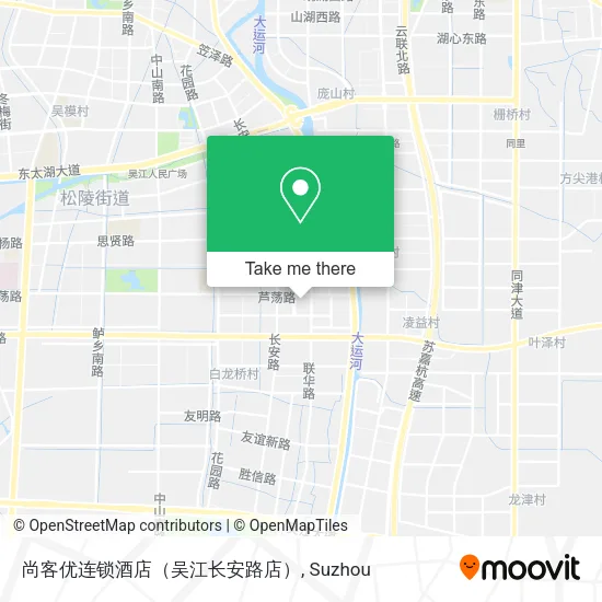 尚客优连锁酒店（吴江长安路店） map