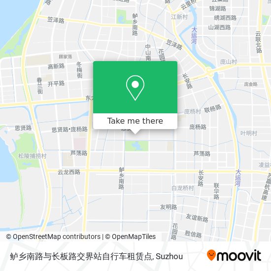鲈乡南路与长板路交界站自行车租赁点 map
