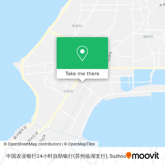 中国农业银行24小时自助银行(苏州临湖支行) map