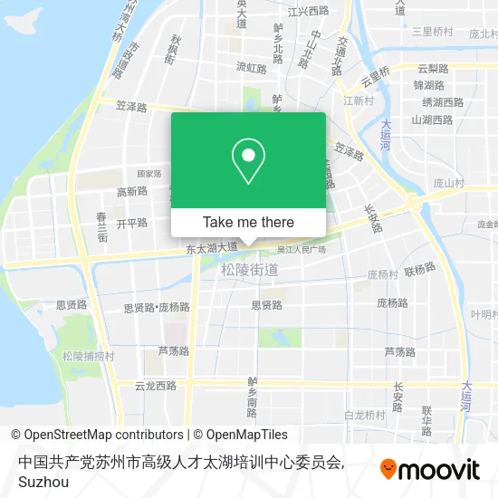 中国共产党苏州市高级人才太湖培训中心委员会 map