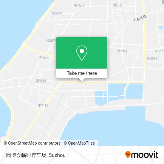 园博会临时停车场 map