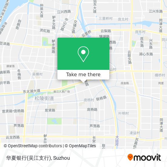 华夏银行(吴江支行) map