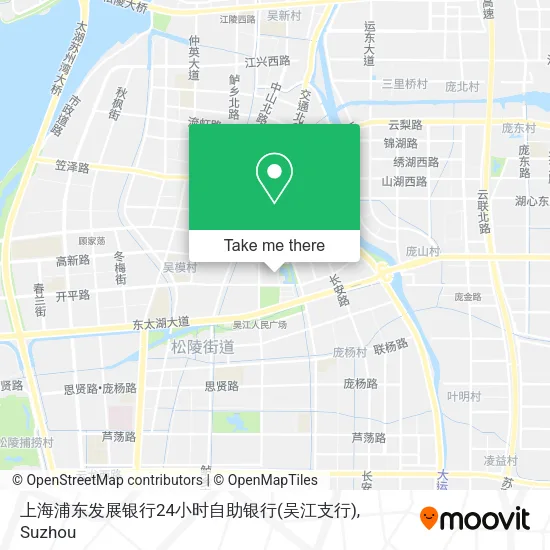上海浦东发展银行24小时自助银行(吴江支行) map