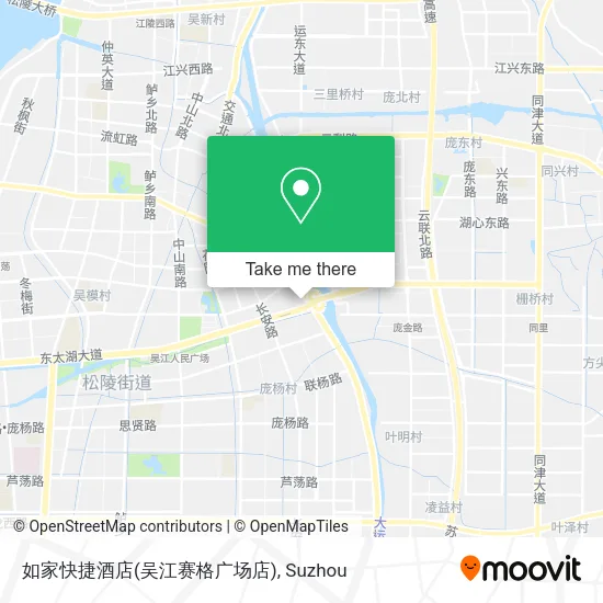 如家快捷酒店(吴江赛格广场店) map