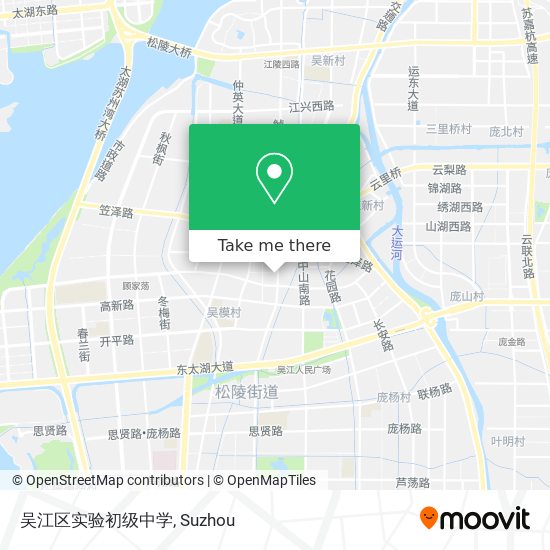吴江区实验初级中学 map