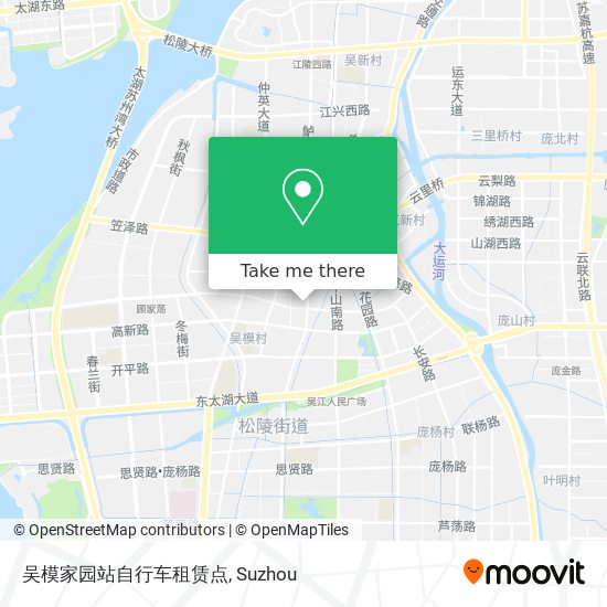 吴模家园站自行车租赁点 map