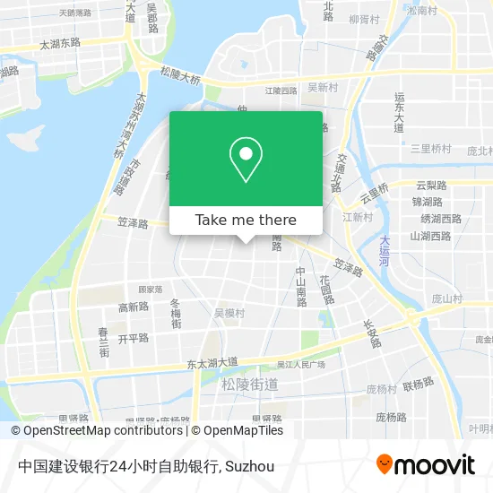中国建设银行24小时自助银行 map