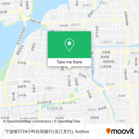 宁波银行24小时自助银行(吴江支行) map