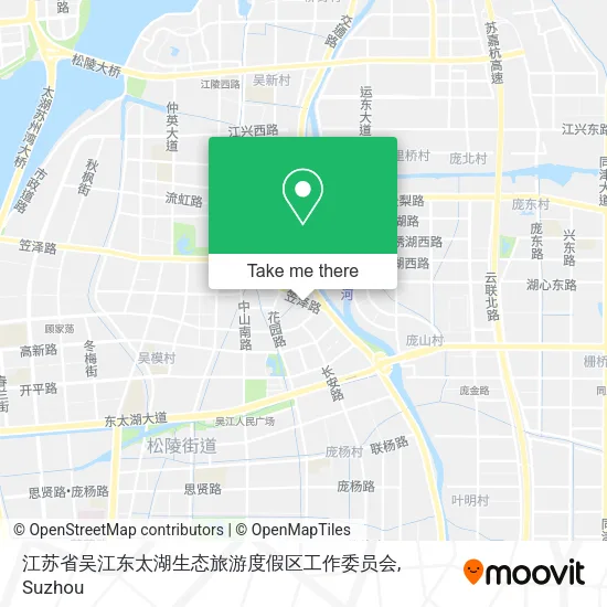 江苏省吴江东太湖生态旅游度假区工作委员会 map