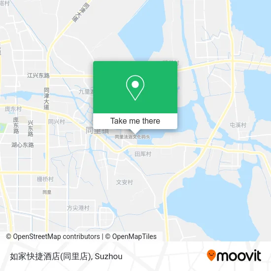 如家快捷酒店(同里店) map