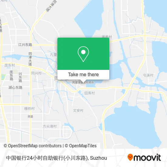 中国银行24小时自助银行(小川东路) map