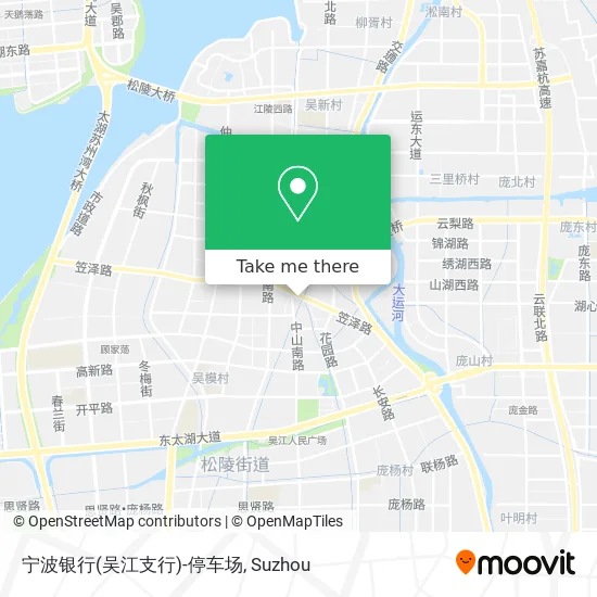 宁波银行(吴江支行)-停车场 map