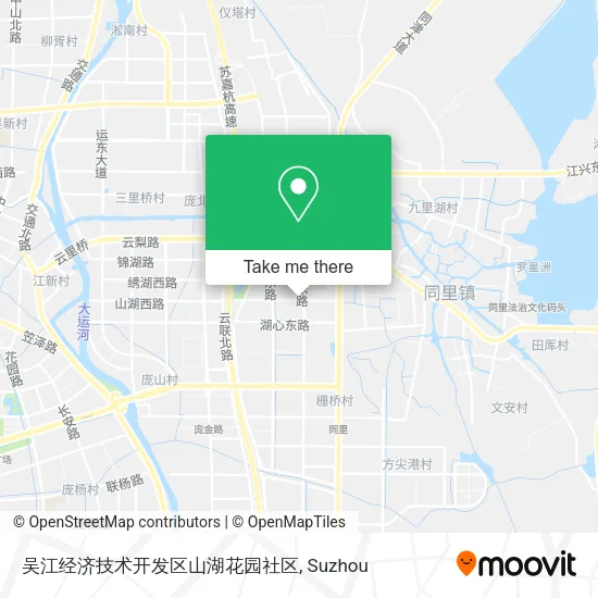 吴江经济技术开发区山湖花园社区 map
