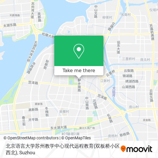 北京语言大学苏州教学中心现代远程教育(双板桥小区西北) map