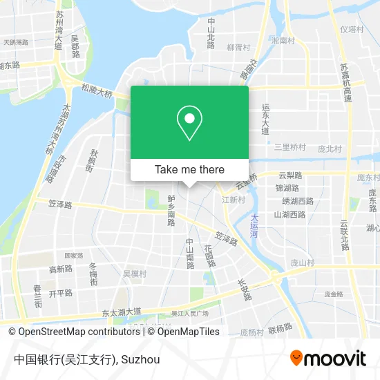 中国银行(吴江支行) map